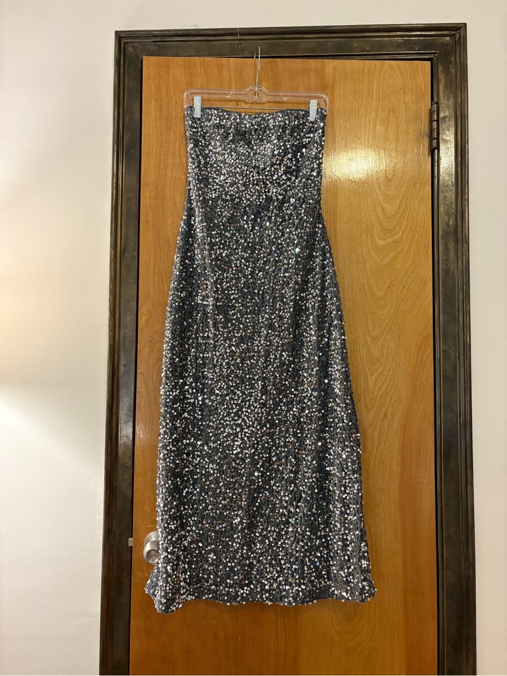 Silver Sequin Dress